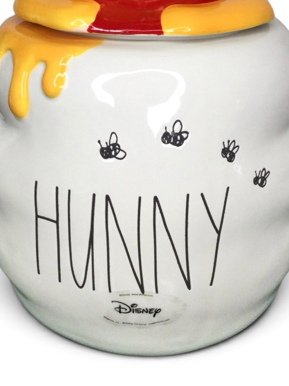 Disney x Rae Dunn Winnie The Pooh “Hunny” Giant Cookie Jar - NWT - Picture 5 of 13